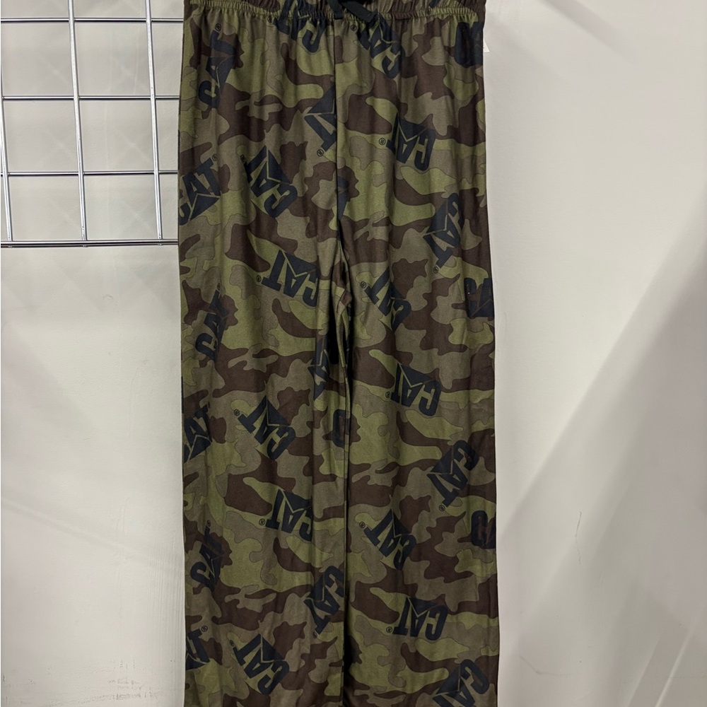 Caterpillar Boys Camo Pajama Pants in Olive and Brown